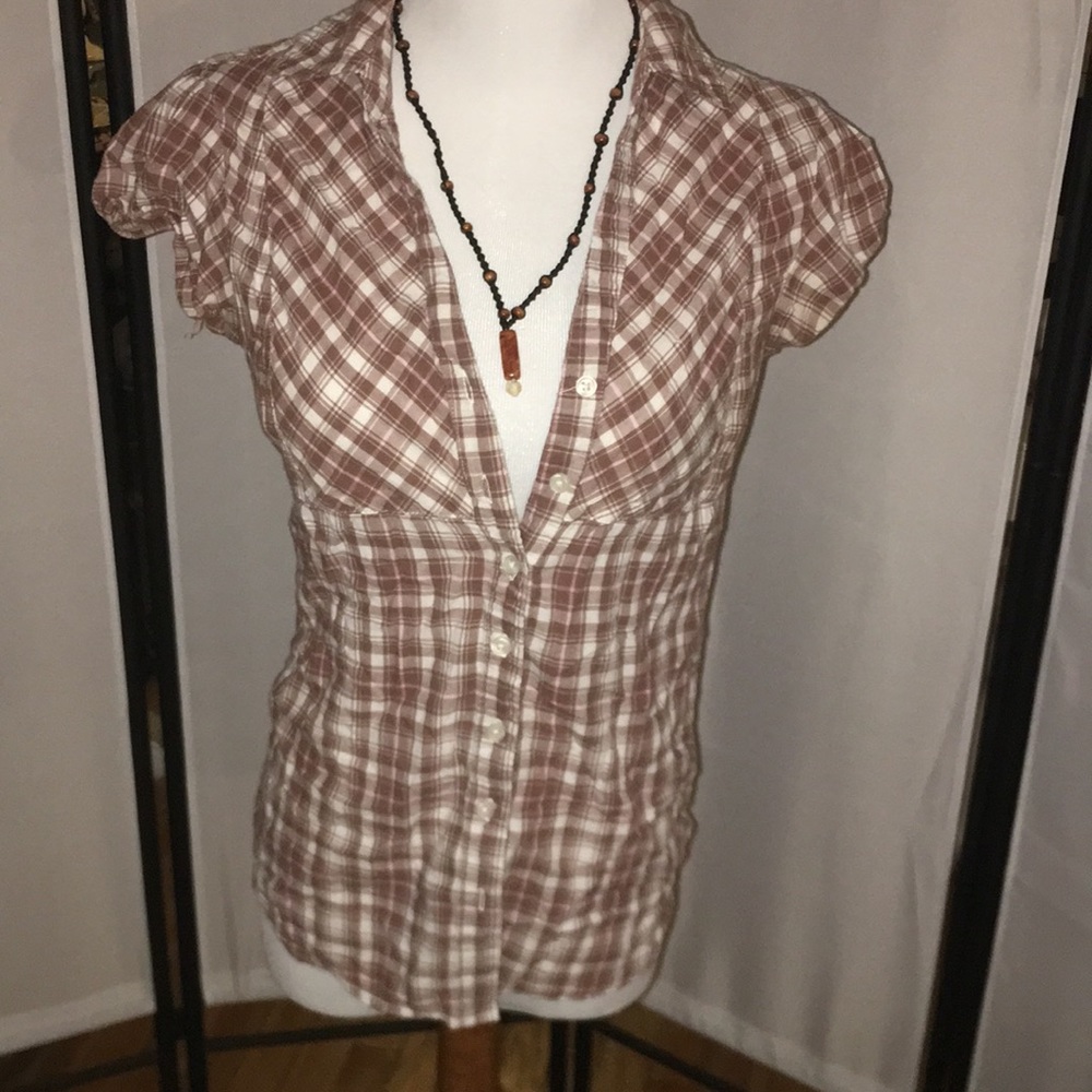 Pair of button down blouses